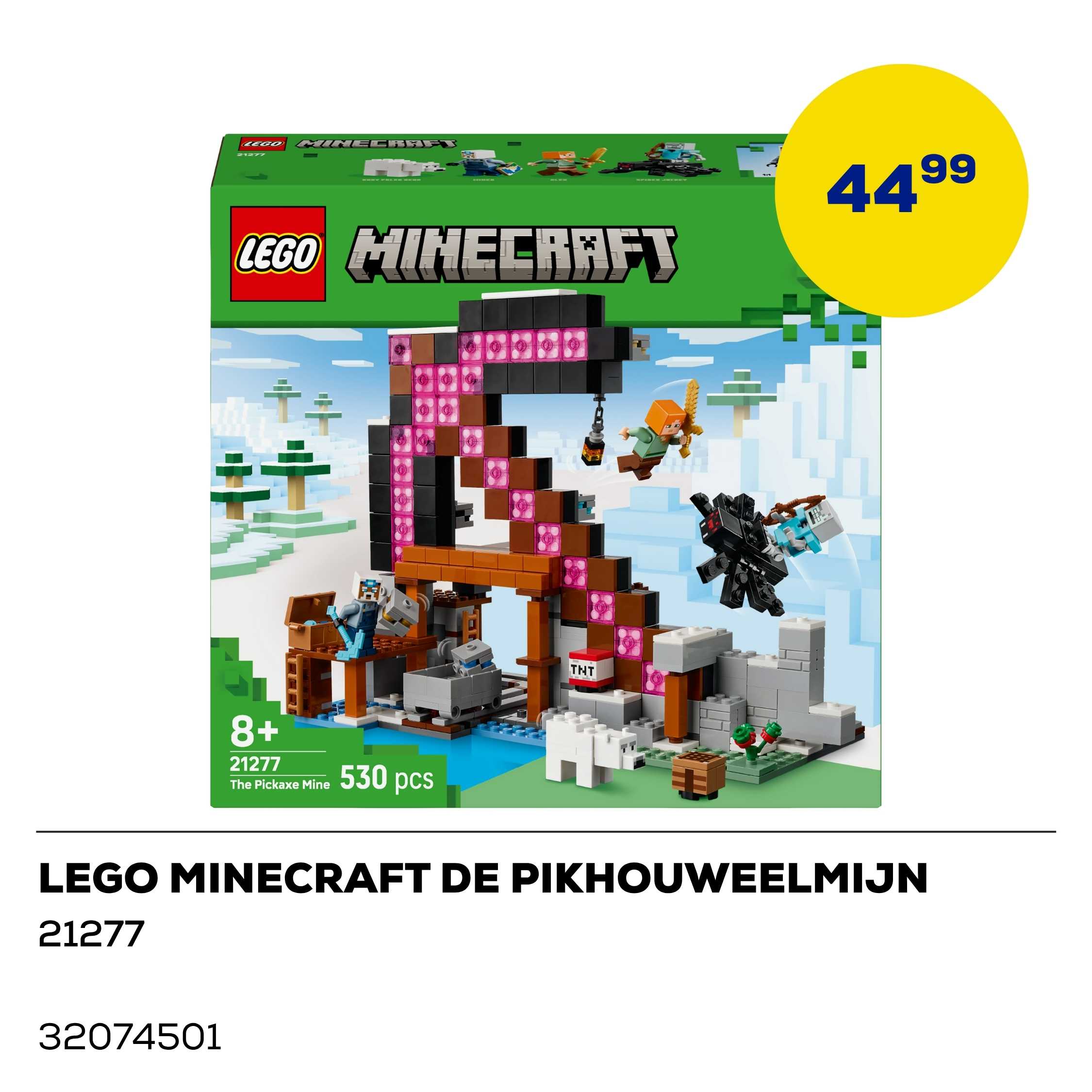 Lego Minecraft 21277 De Pikhouweelmijn